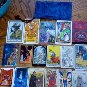 🌟3for50$🌟Eclectic Tarot [Major Arcana] + Cloth bag -RARE-